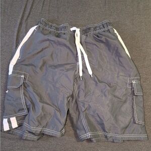 Men's Gray Swimming Trunks